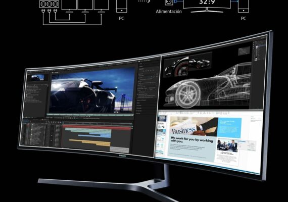 Monitor Samsung Curvo 49 Metal Quantum Dot - Inicio XIII - monitores.com.co Monitor Samsung Curvo 49 Metal Quantum Dot Foto XIII