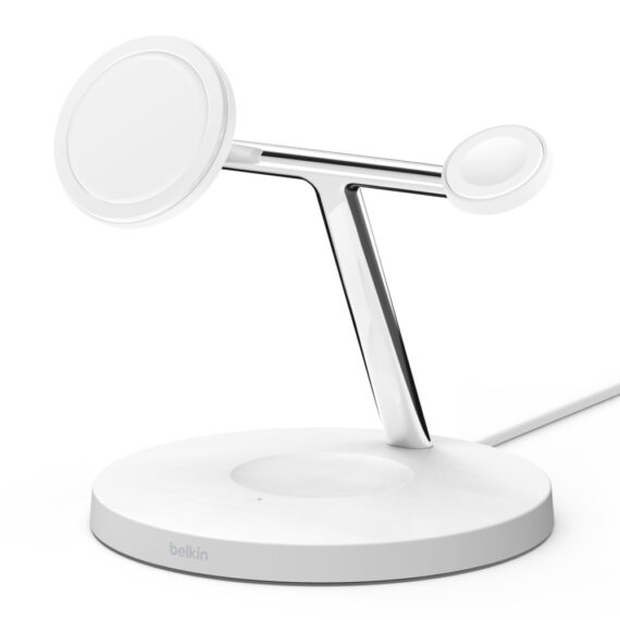 Belkin BoostCharge Cargador inalámbrico 3 en 1 con MagSafe de 15 W - Inicio II - monitores.com.co Belkin BoostCharge Cargador inalámbrico 3 en 1 con MagSafe de 15 W - Inicio II - monitores.com.co