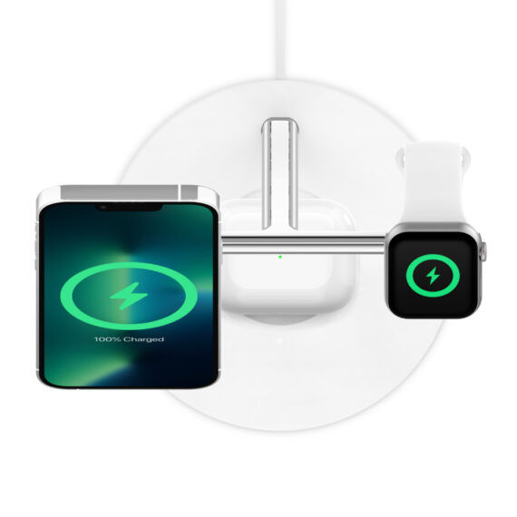 Belkin BoostCharge Cargador inalámbrico 3 en 1 con MagSafe de 15 W - Inicio V - monitores.com.co Belkin BoostCharge Cargador inalámbrico 3 en 1 con MagSafe de 15 W - Inicio V - monitores.com.co